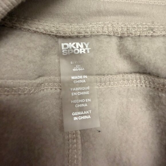 DKNY Sport Beige Wide-Leg Lounge Pants – Soft Cotton Blend, Relaxed Fit Size S - Picture 9 of 10